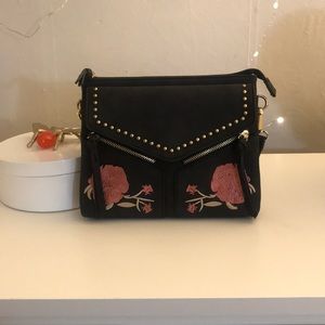 Embroidered crossbody